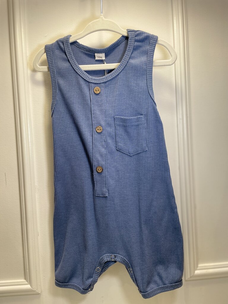 (3T) Ribbed Tank Romper