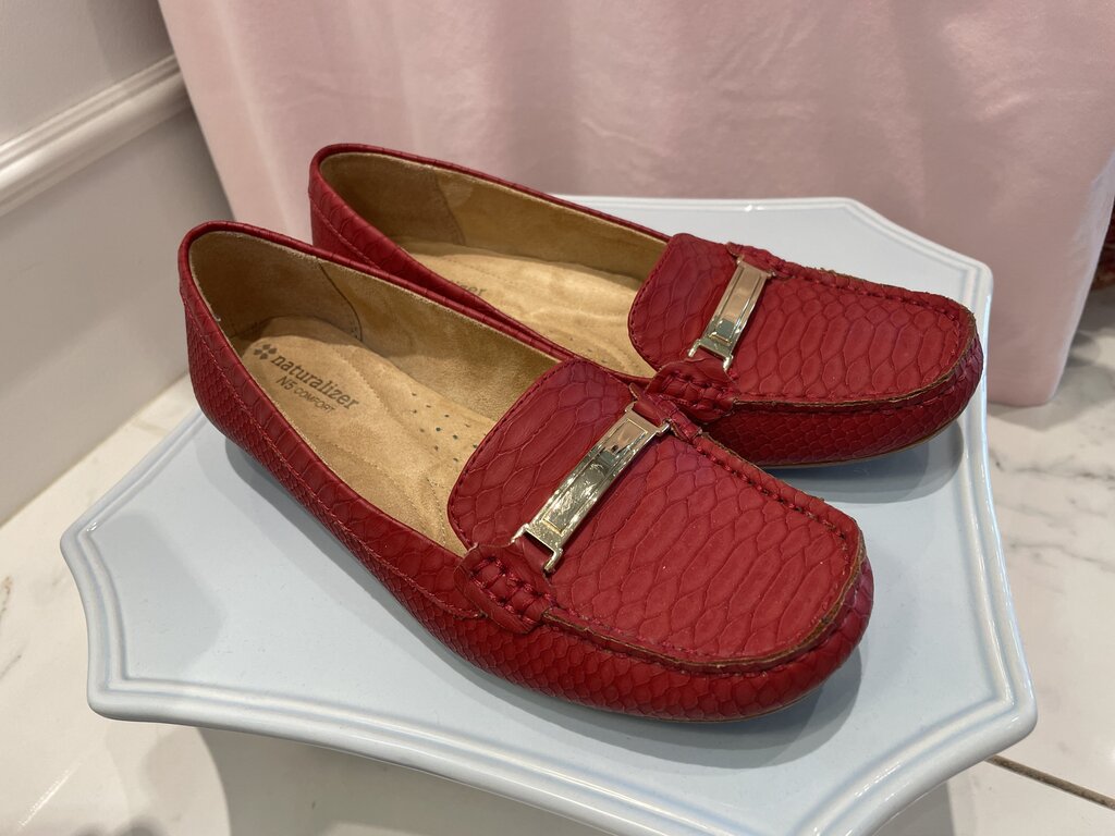 (7) Faux Croc Loafers