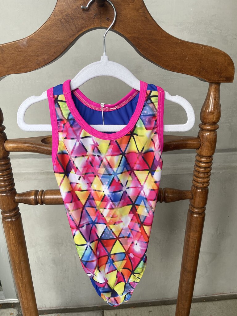 (S) Patterned Leotard