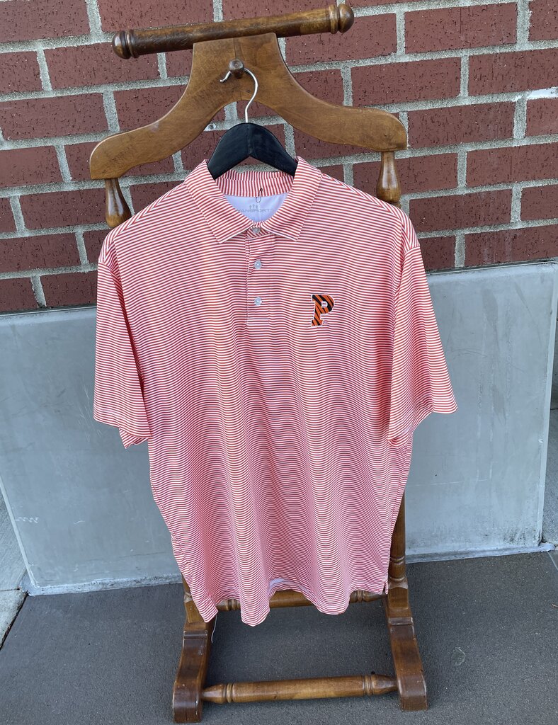 (L) Striped Athletic Polo, Princeton
