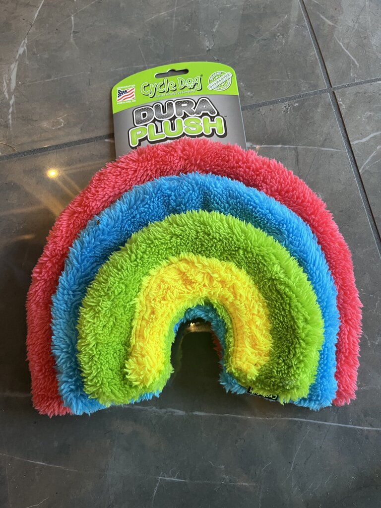 Rainbow Duraplush Dog Toy