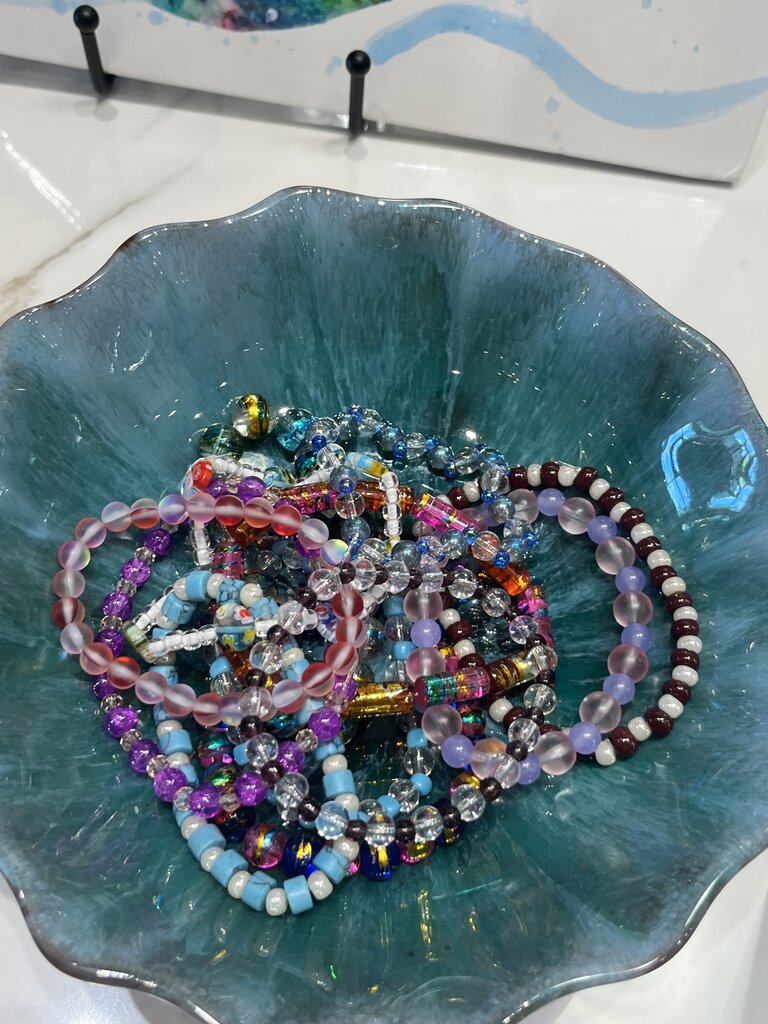 Handmade Glass Beaded Bracelet