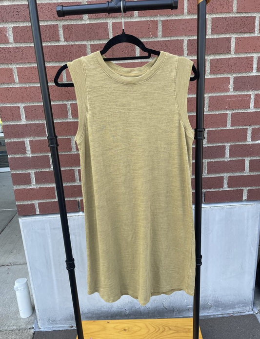 (S) Sleeveless Knit T-Shirt Dress