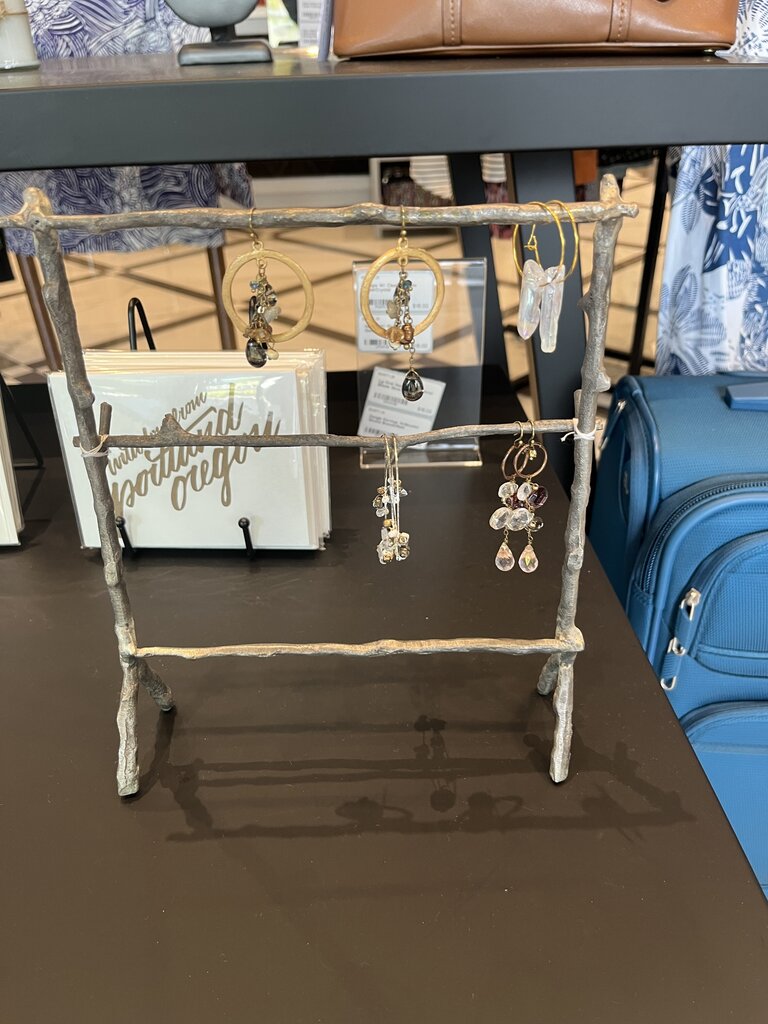 Lg Oval Hoops W/ Clustered Beads