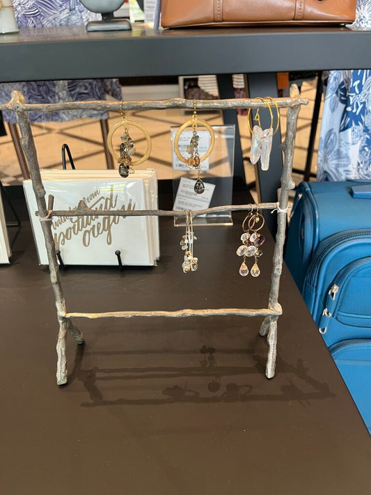 Lg Oval Hoops W/ Clustered Beads