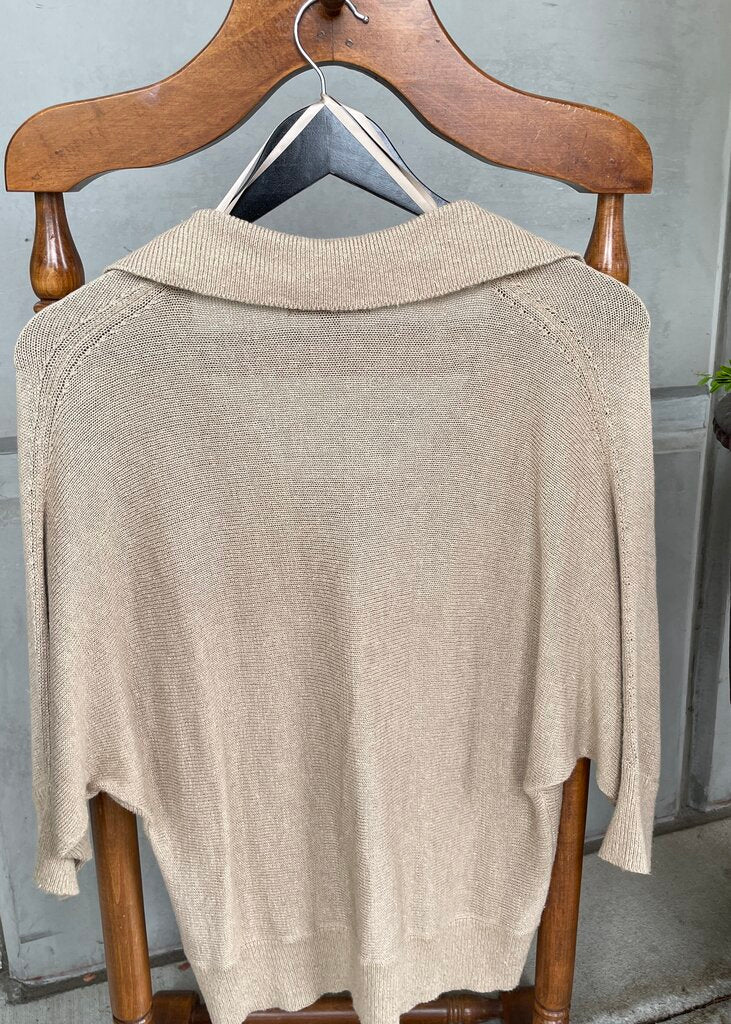 V-Neck, Short Dolman Sleeve Pull Over
