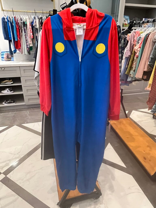 (10) NWT Hooded Super Mario Costume