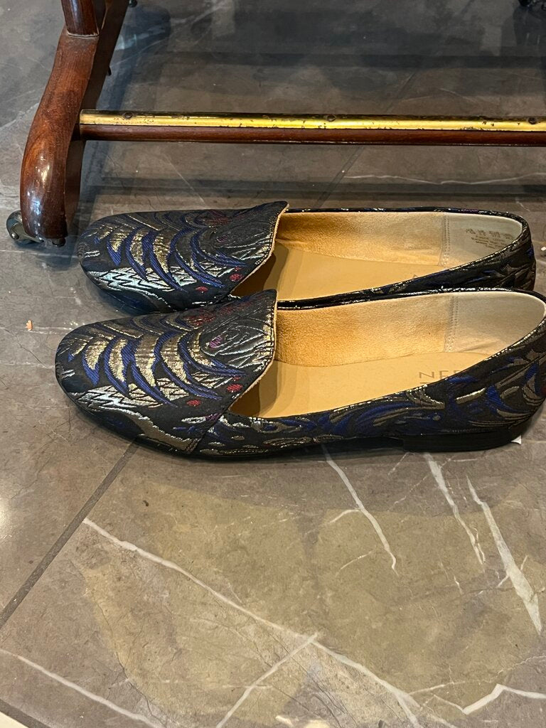 (7.5) Brocade Loafers