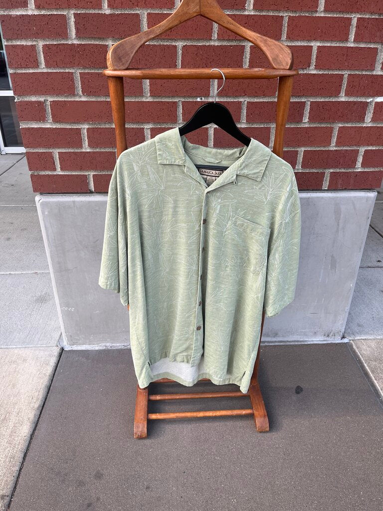 Silk Hawiian Style Print, Short Sleeve Shirt