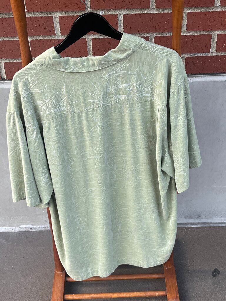 Silk Hawiian Style Print, Short Sleeve Shirt