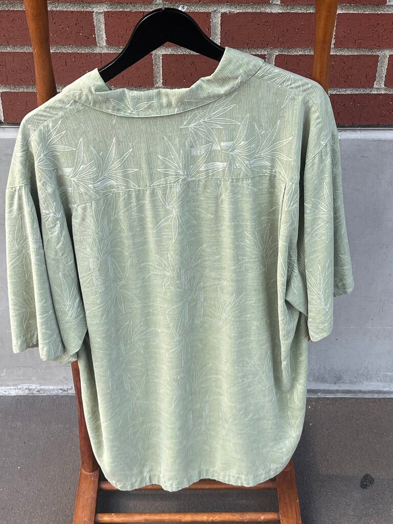 Silk Hawiian Style Print, Short Sleeve Shirt