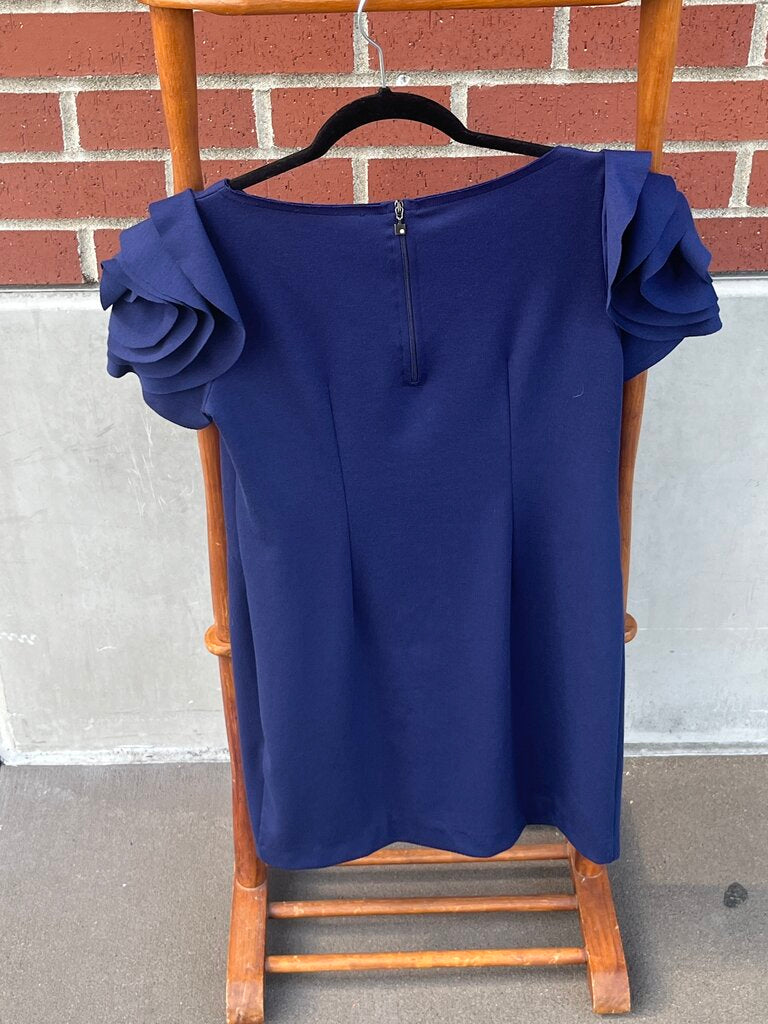 Flutter Sleeve Dress, Made in Italy