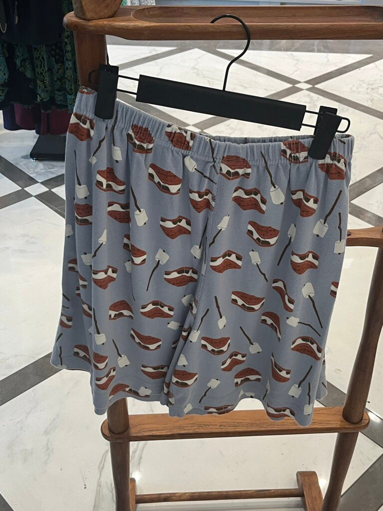 (L) S'mores Patterned Pajama Set