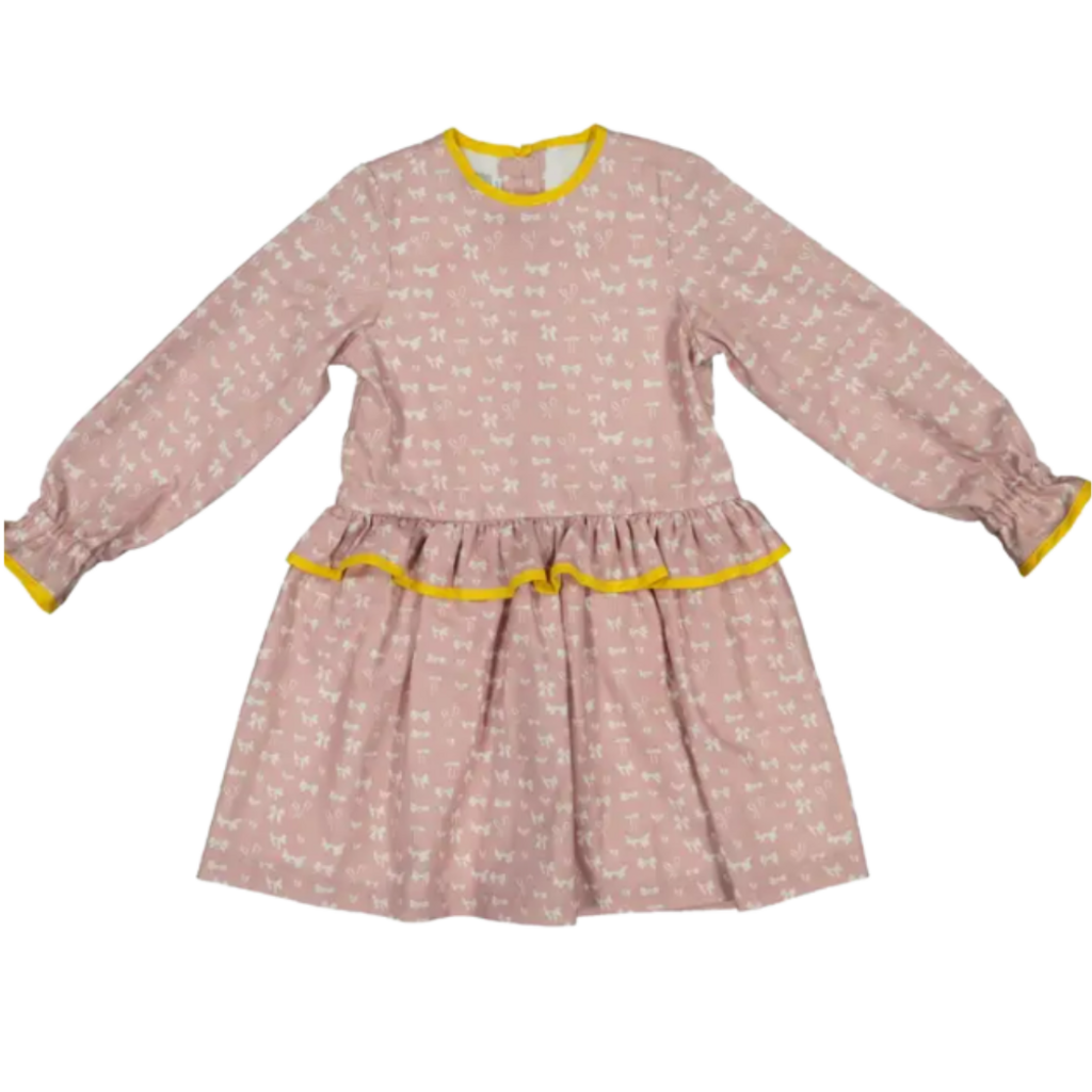 (8) Long Sleeve Dress w. Bows