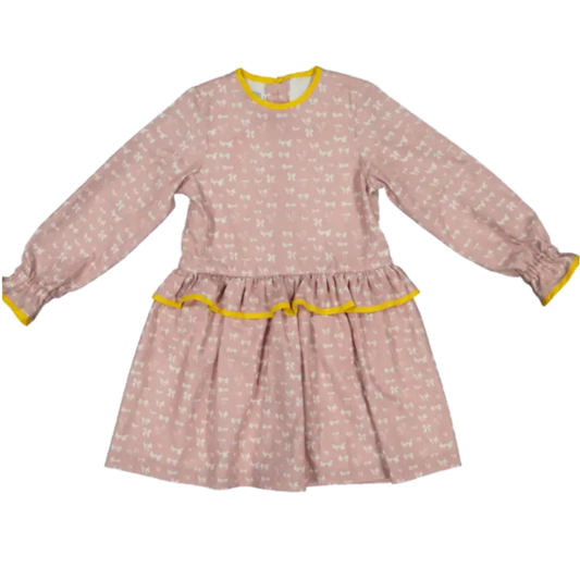 (8) Long Sleeve Dress w. Bows